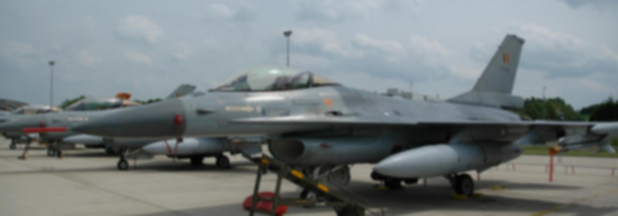 F-16 aan de grond